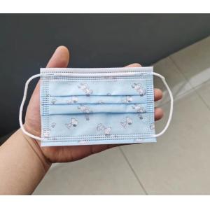 Customized Baby Kids Disposable Mask  Adjustable Nose Piece Elastic Earloop