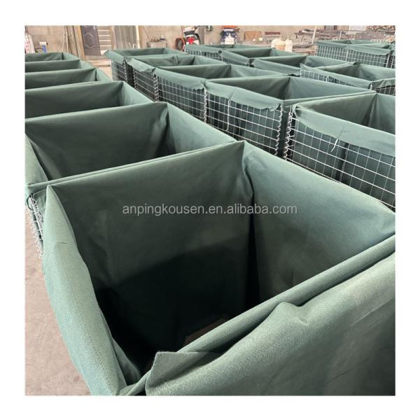 Quality Galvanized Defensive Barrier Welded Gabion Lined for Flood Control Retaining Wall Fence wholesale