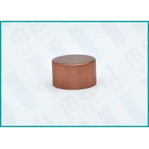 Shiny Copper Spray Paint Round Perfume Cap No Leakage With Black PP Insert