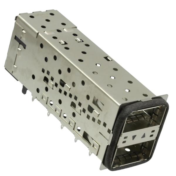 TE 2085945-6 QSFP+ Receptacle With Cage Ganged (2x1) Connector Elastomeric