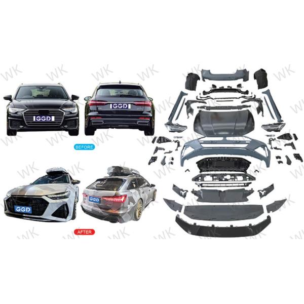 Highly Durable Audi A6 Body Kit Upgrade 2019 - 2024 Up Tp RS6 Body Kit Glossy