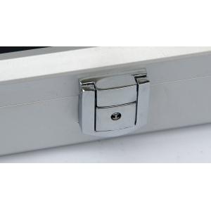 Custom Small Silver Aluminum Cases With Transparent Arylic Panel For Packing