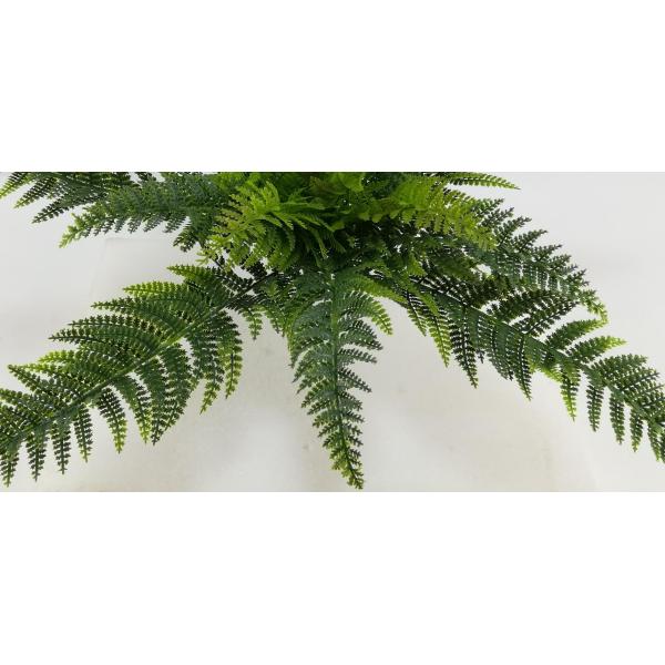 Bendable 18 Leaves Faux Fern Branch For Home Decoration