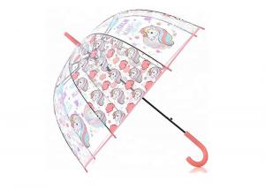 China Gift Dome Style Transparent Unicorn Umbrella , Clear Plastic Bubble Umbrella on sale