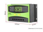 50A Intelligent PWM Solar Charge Controller With LCD Screen
