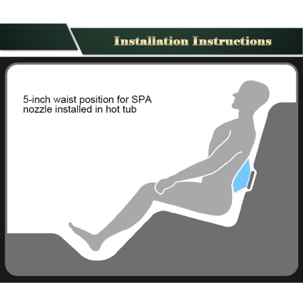 Twister Roto Jet Easy Installation Spa / 5" Diameter Jet Thread In Structure