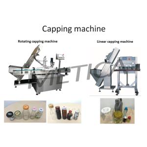 SS304 Coconut Oil Lug Cap Capping Machine 3000BPH Programmable