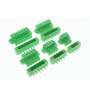 Cheap 5.08mm Pitch PCB Plug-in Screw Terminal Blocks Plug Right Angle Pin Header with Flange for sale