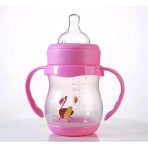 ISO 160ml Double Handle PP Newborn Baby Milk Bottle