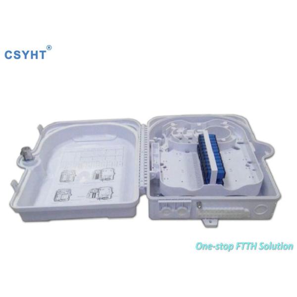 Quality 24SC Drop Cable FTTH Fiber Optic Terminal Box Wall Mounted Rainfall Resistant wholesale