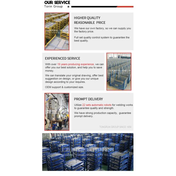 Torin SWK1042-WOT Steel Multi-layer Movable Folding Cargo Storage Steel Roll Container roll Cart