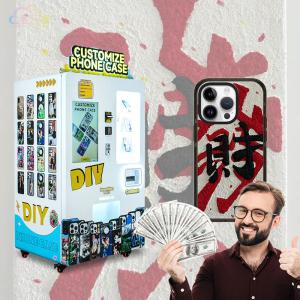 Cheap WiFi/Ethernet Network Connection Phone Case Printing Vending Machine for Customized Prints and 27-Inch Touch Screen for sale