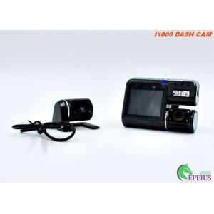 Night Vision Car Camera With 170 Degree Width Angle , Dual Lens Car Recording
