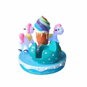 3 Seats Fun Carousel Kiddie Ride Amusement Doll Machine Customized