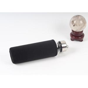 High Borosilicate Glass Drinking Bottles With Hexagonal Crystal Column