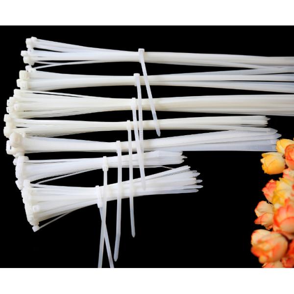 Adjustable 10 Series Pengikat Nylon Zip Ties 7.2mm Width Custom Made