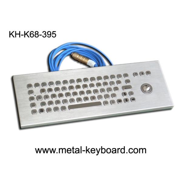 Quality Desktop Stainless steel Ruggedized Keyboard with Laser Trackball wholesale