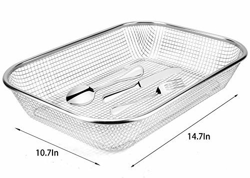 304 Stainless Steel Strainer Basket , Square Mesh Strainer Colander