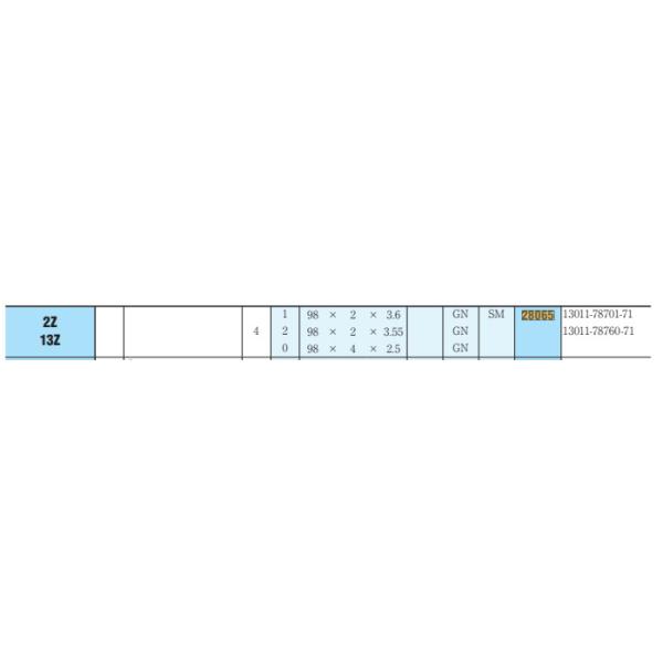 Toyota 2Z Engine RIK Piston Rings 13011-78701-71 13011-78760-71 28065 Diesel Forklift Parts