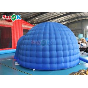 4m Tarpaulin Inflatable Igloo Dome Tent With LED Light Blower Promotional