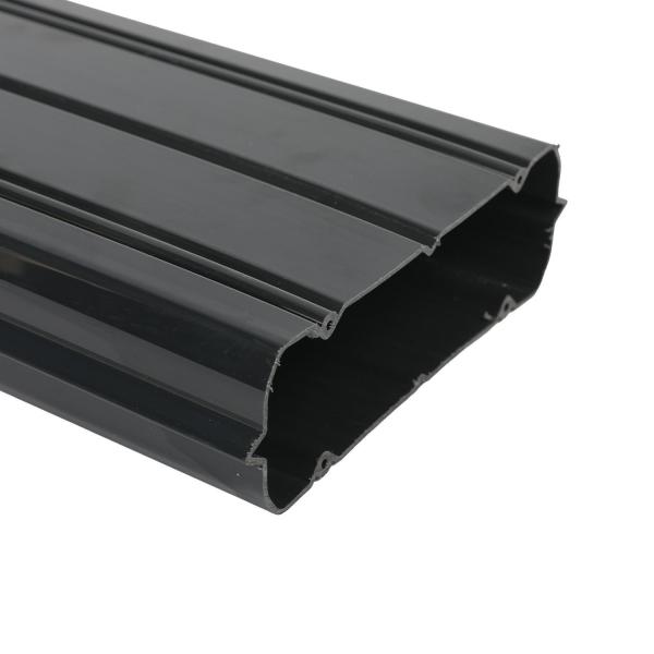 Quality Heavy Duty PVC Raceway Cover black cable trunking Desk self adhesive cable trunking Customized Plastic Profiles wholesale