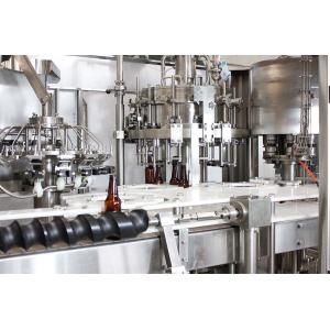 2000BPH -20000BPH Beer Bottle Filling Equipment 3 In 1 Good Sealing Performance