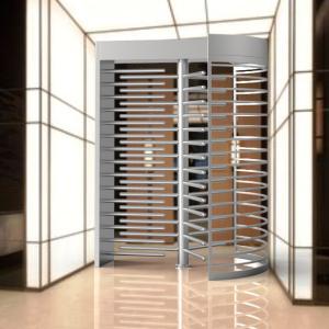 Security Mechanism Full Height Turnstile 550mm Passage 150KG Weight RS232