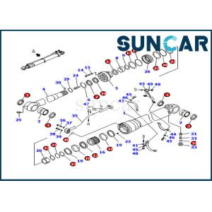 Cheap Arm Seal Kit Service Kit 707-99-50500 For Komatsu Excavator PC200-8 PC210LC-8K Hydraulic Cylinder for sale