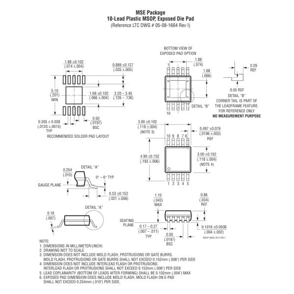 LT3042EDD Ultra-Low Noise LDO 0.8μV RMS Noise 76dB PSRR @1MHz 1.8-20V Input 3mm×3mm DFN-8 -40°C to +125°C