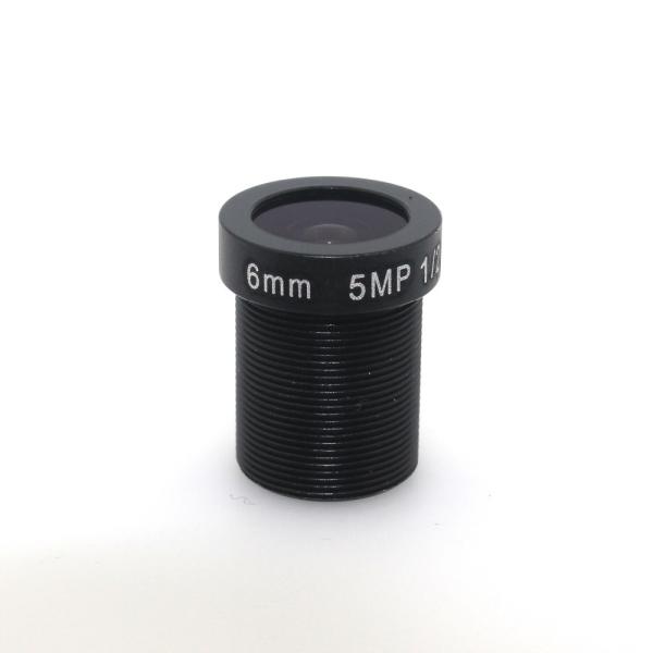 1/2.5" HD 5MP 6mm Fixed Iris M12 MTV IR Board CCTV Lens view 70 degrees for