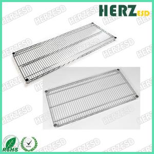 Anti Static Stainless Steel Rack With Wheels ESD Wire Shelf Rack