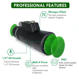 10x42 Cell Phone Camera Telescope Monocular HD Dual Focus Compass