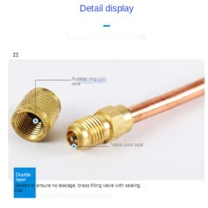 10cm Brass Hexgon Thread Ac Access Valve Non alloy for refrigerator