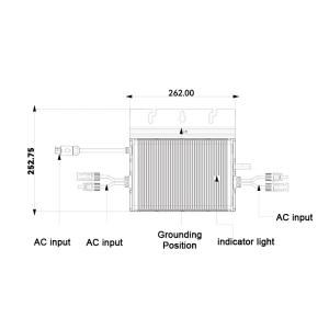 HP Home Use Power Micro Inverter Hybrid Off-Grid Single Phase WiFi MPPT 60Hz AC