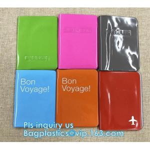 shinny promotion PVC Passport cover or Passport Case, PU and PVC grid card