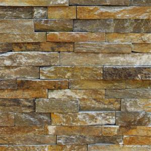 Rust Quartzite China Ledge Stone, Rock Face Stacked Wall Cladding CS-079