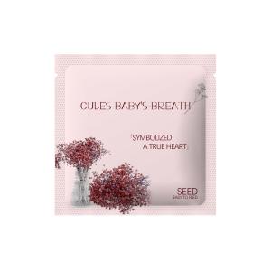 Custom Color Three Side Seal Pouch Flower Seeds Products Packaging BRC