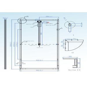 MC4 Connector Polycrystalline Solar PV Panel With 5 Busbar