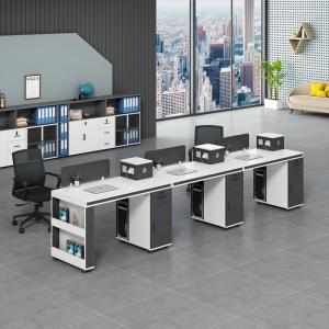 Modern Design Simple Office Workstation with 2 4 6 Staff Chairs and Desk