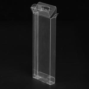 Stamping Clear PVC Packaging Box Embossed Logo With Hanging Hook