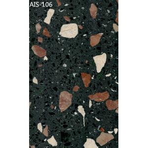 Zero Resin Terrazzo Floor Tiles Inorganic Stone Enviroment Friendly Customized