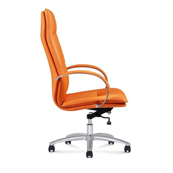 35cm Base Ergonomic Executive Leather Office Swivel Chairs 4d Adjustable Nylon Caster