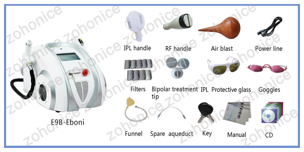 Long wavalength Multi Function Beauty Equipment IPL RF For Pigment Removal