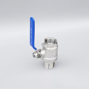 2PC Female and Male Thread ISO 5211 Stainless Steel Ball Valve with Manual