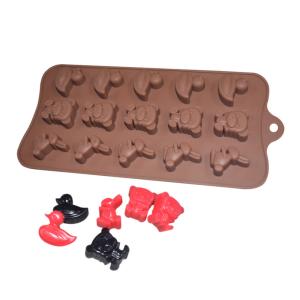 Animal Shaped Custom Chocolate Molds Brown Silicone Customized