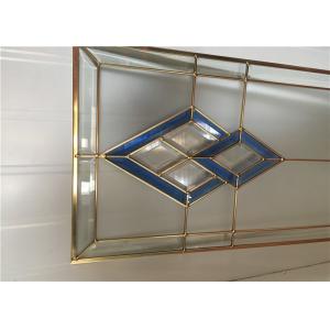 Artistic Decorative Glass Panels , Frosted Cabinet Glass IGCC IGMA Certification