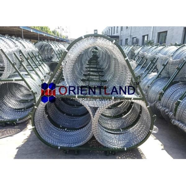 Concertina Razor Wire Fence For Rapid Deployment System 2.5mm Diameter Triple