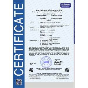HYSEE Electronics Security Co., Limited Certifications