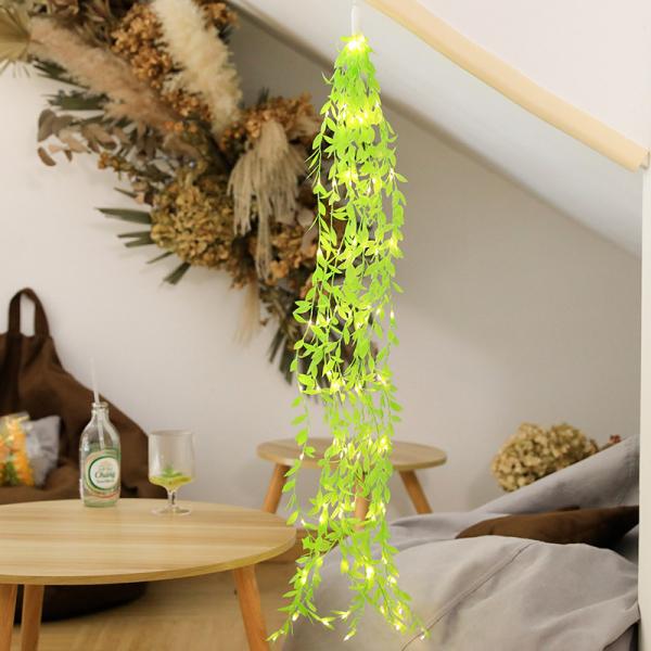 Artificial Ivy Garland Fake Plants Outdoor Fairy String Lights Vine Hanging Light Party Garden Decoration Lamp