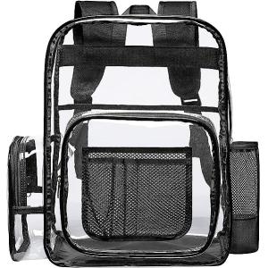 Clear Backpack Heavy Duty - Large Clear Backpacks For School PVC Transparent